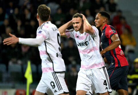 „Juventus“ išplėšė tašką mače su „Cagliari“
