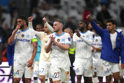 Rezultatyviose rungtynėse „Marseille“ su „Nice“ išsiskyrė taikiai