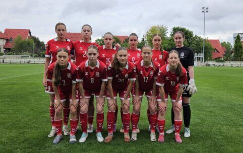 Merginų U16 rinktinė iškovojo pergalę prieš farerietes