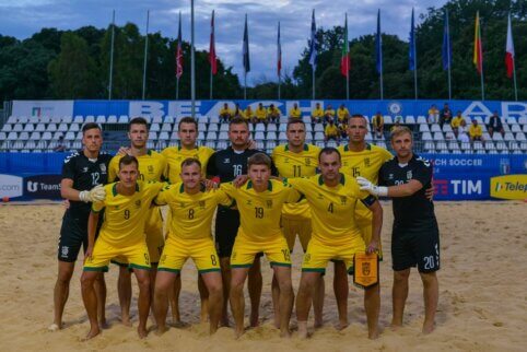 Pasirodymą Italijoje paplūdimio futbolo rinktinė baigė pralaimėjimu