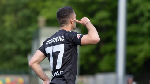 „Kauno Žalgirio“ puolėjo D. Georgijevičiaus „pokeris“ išmetė Vilniaus „Žalgirį“ iš LFF taurės