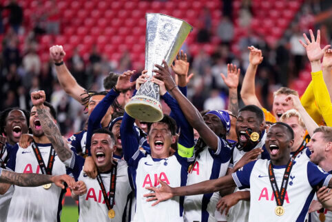 Dar vienas titulų badas nutrauktas: „Tottenham“ Europos lygos finale palaužė „Manchester United“