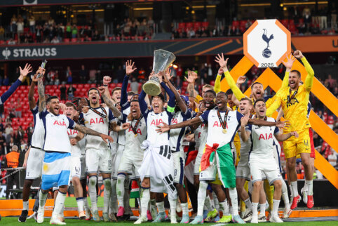 Kuriozas po Europos lygos finalo: daliai „Tottenham“ žaidėjų teko laukti medalių