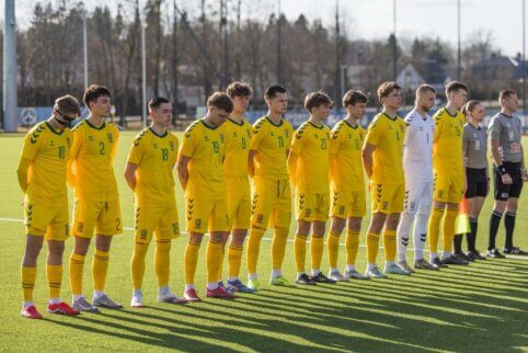 Vaikinų U21 rinktinė Lietuvoje sužais dvejas kontrolines rungtynes