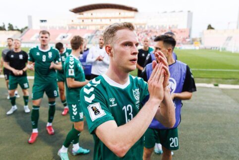 Futbolininkų mintys po dvikovos Maltoje: „Nebuvome tokie, kokie norėtume būti“