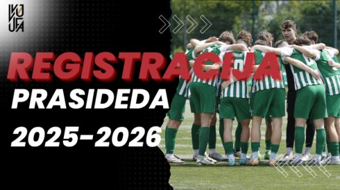 Pradėta registracija į 2025–2026 m. sezono jaunimo futbolo varžybas