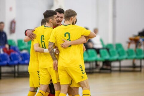 Lietuvos futsal rinktinė pirmoje dvikovoje nugalėjo JAE atstovus