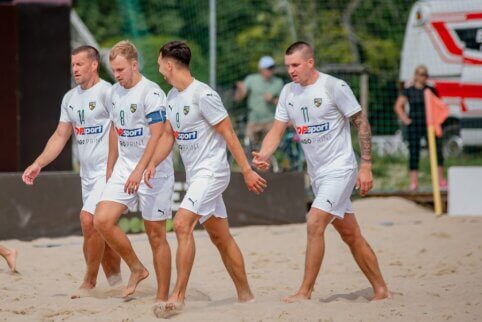„Kauno Žalgirio“ paplūdimio futbolininkų laukia lemiamos kovos Estijoje