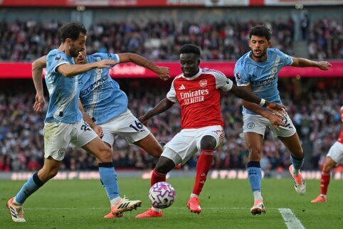 „Arsenal“ išplėšė tašką mače su „Man City“