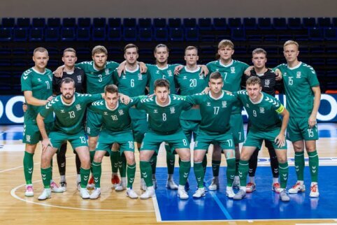 Pirmoje akistatoje futsal rinktinė turėjo pripažinti ukrainiečių pranašumą
