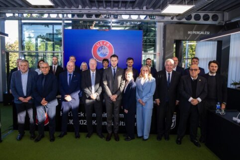 Istorinis įvykis – Lietuvoje pirmą kartą surengtas UEFA „HatTrick“ komiteto posėdis