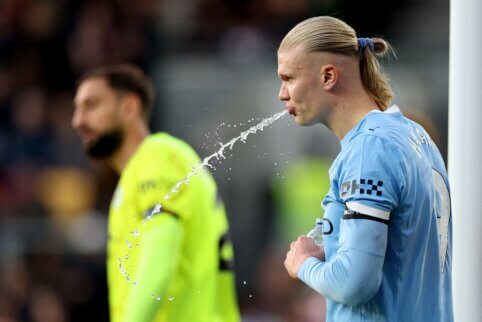 E. Haalando įvartis nukalė „Man City“ svarbią pergalę
