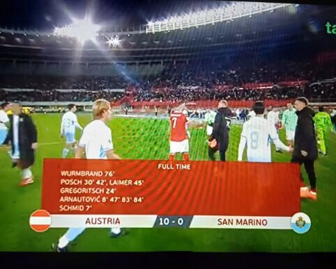Austrai nepasigailėjo San Marino