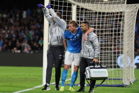 K. De Bruyne ilgam iškrito iš rikiuotės