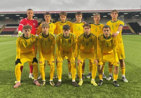 U17 rinktinė Škotijoje turėjo pripažinti šeimininkų pranašumą