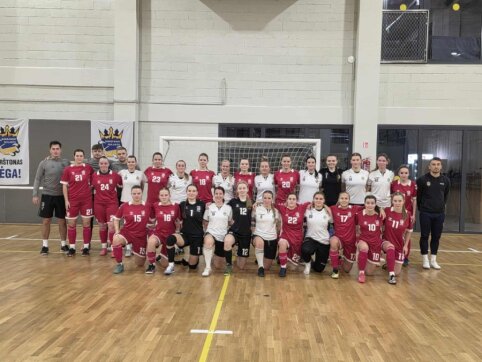 Lietuvos moterų futsal rinktinė surengė stovyklą Birštone