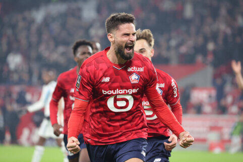 Nesenstantis O. Giroud dubliu prisidėjo prie „LOSC Lille“ pergalės