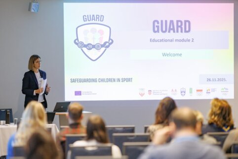 LFF atstovė dalyvavo seminare apie saugios aplinkos sporte užtikrinimą