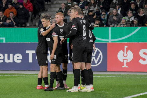 Vokietijos taurės aštuntfinalyje „St.Pauli“ nugalėjo Menchengladbacho „Borussia“ klubą