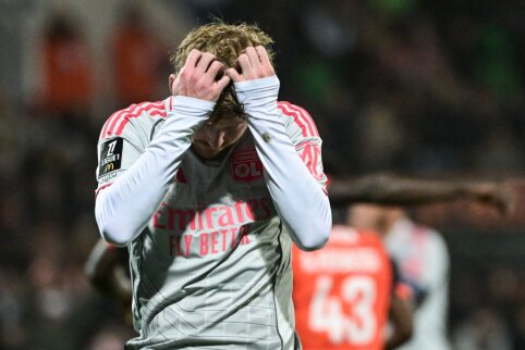 Duobėje atsidūręs „Lyon“ nusileido „Lorient“ ekipai