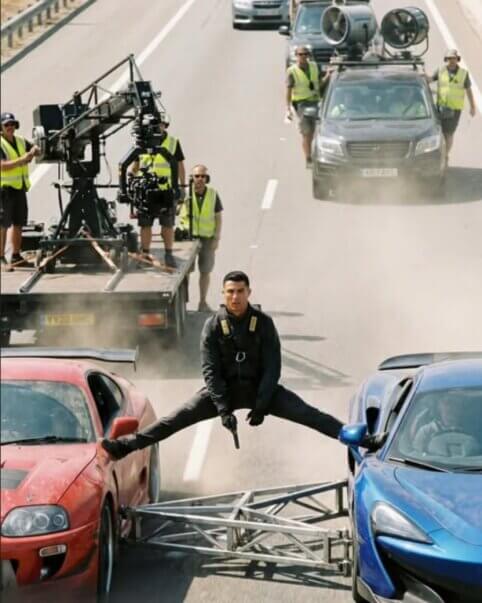 C. Ronaldo nusifilmavo „Fast and Furious“ filme