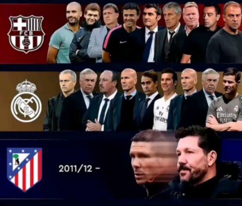 „La Liga“ grandų treneriai nuo 2011 metų