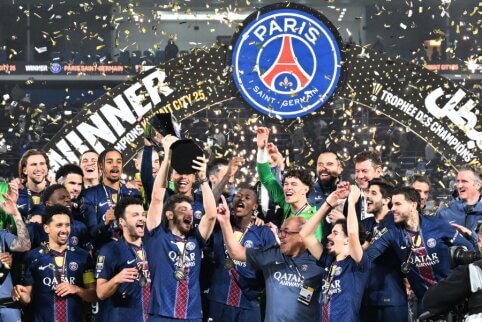 PSG iškovojo 14-ąją Prancūzijos Supertaurę istorijoje