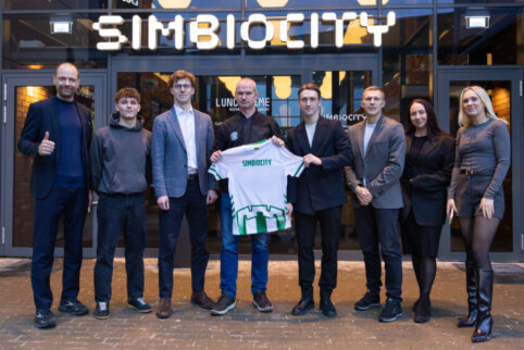 FK „Žalgiris“ pradeda partnerystę su biurų kompleksu „Simbiocity“