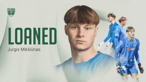 Čempionų vartininkas J.Mikšiūnas skolinamas „Taurui“
