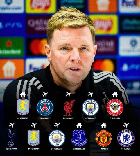 „Newcastle“ laukiančių sunkių rungtynių maratonas