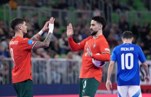 Europos futsal čempionato ketvirta diena: portugalai pradėjo titulą gynybą