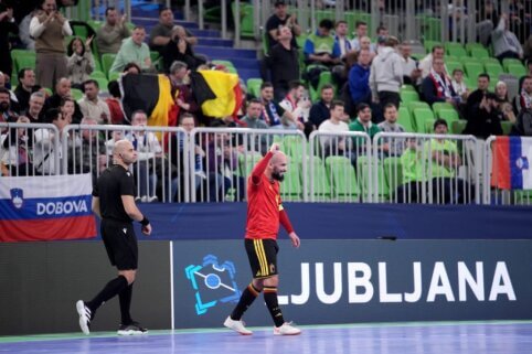 Europos futsal čempionato trečia diena: istorinis O. Rahou „hetrikas“