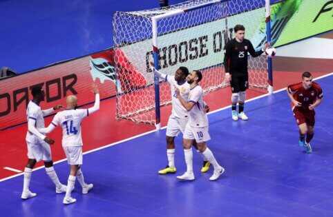 Europos futsal čempionato penkta diena: prancūzų šuolis, armėnai pateko į ketvirtfinalį