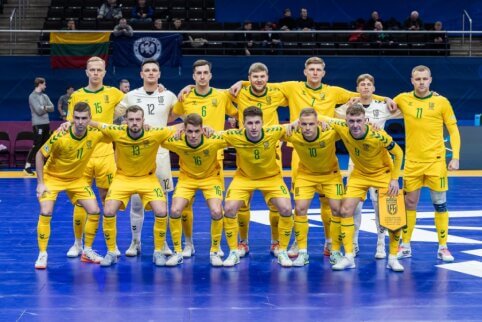 Lietuvos futsal rinktinė pasirodymą Europos čempionate baigė lygiosiomis