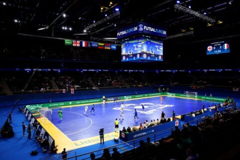 Europos futsal čempionato aštunta diena: pasibaigė A ir B grupių kovos