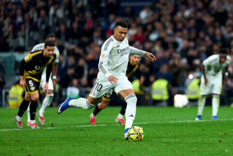 Daugiau už C. Ronaldo: K. Mbappe įsismarkavo, realizuodamas 11 m baudinius