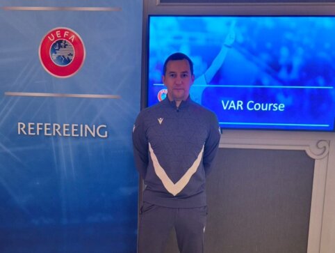 UEFA VAR teisėjų kursuose įgūdžius tobulino D. Šimėnas