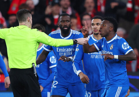 Užgauliotas Vinicius nukalė „Real“ pergalę Lisabonoje