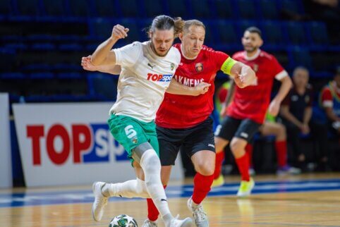 Be staigmenų: į LFF futsal taurės finalą žengė „Kauno Žalgiris“ ir „Akmenės kraštas“