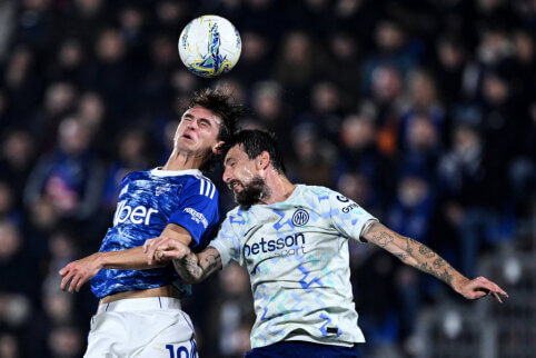 Italijos taurės pusfinalis startavo „Inter“ lygiosiomis išvykoje