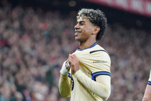 Nuostabus L. Yamalio įvartis lėmė sunkią „Barcelonos“ pergalę svečiuose pas baskus