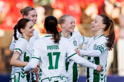 Moterų A lygos starte – žalgiriečių trys įvarčiai ir palaikymas tribūnose