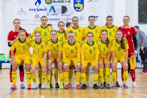Moterų futsal rinktinė neprilygo Anglijos komandai