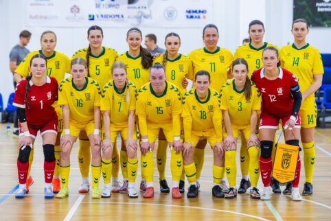 Moterų futsal rinktinė užbaigė kovą Europos čempionato atrankos turnyre