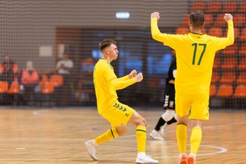 Vyrų futsal rinktinė atrankos turnyrą pradėjo valingomis lygiosiomis