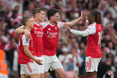 „Arsenal“ užtikrintai susitvarkė su „Fulham“