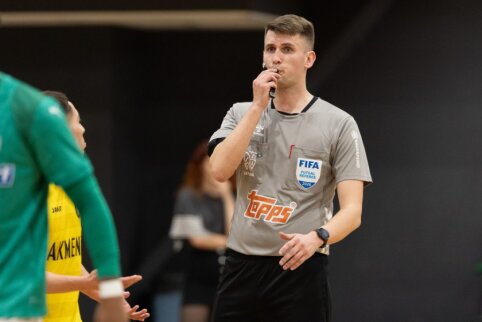 Trečias kartas iš eilės: lietuvis teisėjaus UEFA futsal Čempionų lygos finalo ketverte