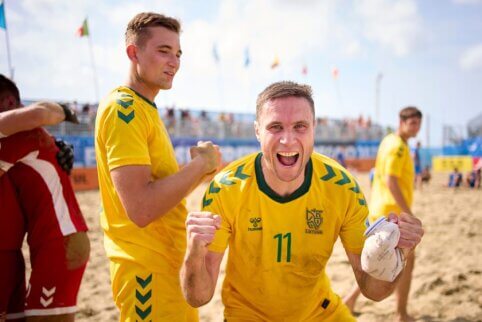 Kapitonas įvertino paplūdimio futbolo rinktinės testus Danijoje: „Tokių rungtynių labai reikėjo“