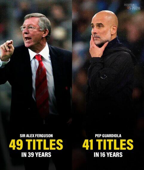 J. Guardiola artėja prie „Man Utd“ legendos