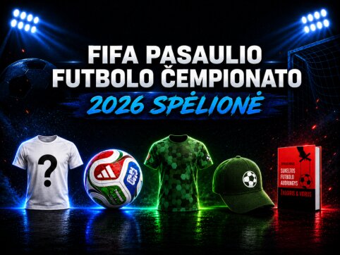 FIFA pasaulio futbolo čempionato 2026 spėlionė